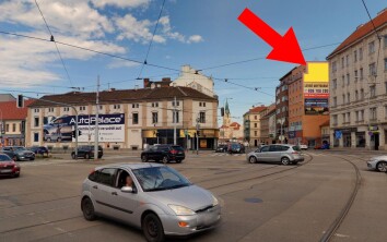 Křenová, směr z centra