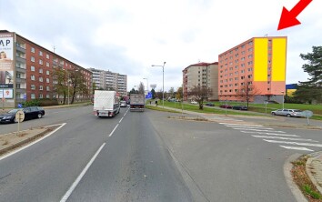 Velké Novosady, příjezd od Olomouce, I/55