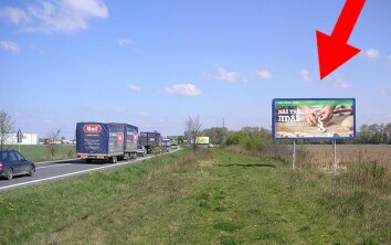 sjezd EXIT JIH, tah Kroměříž-Olomouc