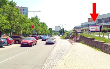Hranická, OD Tempo, Lidl, směr centrum
